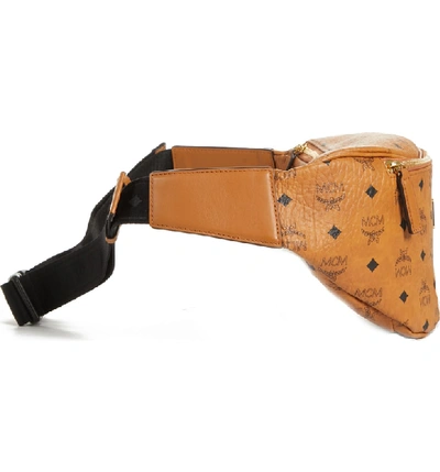 Shop Mcm Medium Stark Belt Bag - Brown In Cognac Co