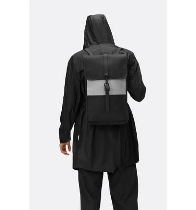 Shop Rains Waterproof Backpack - Black In Black/ Stone