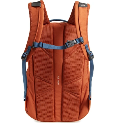 Shop The North Face Jester Backpack In Shady Blue/ Gingerbread