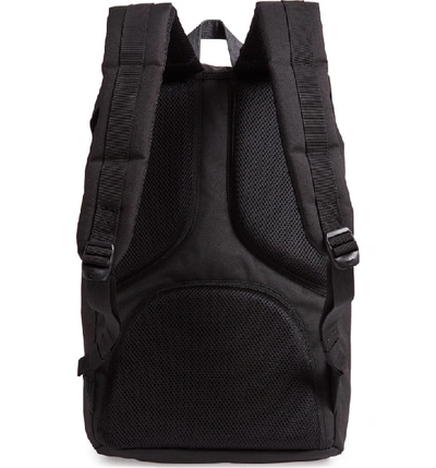 Shop Herschel Supply Co Little America Offset Backpack - Black In Black/ Black Denim