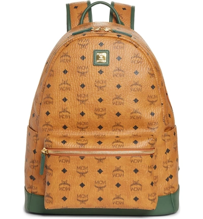 MCM Backpack Visetos Nordstrom Exclusive Medium Cognac/Safari