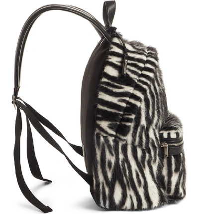 Shop Saint Laurent Zebra Backpack In Black Multi