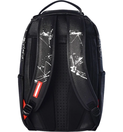 BROKEN GLASS SHARK BACKPACK - BLACK