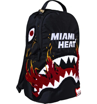 Shop Sprayground Miami Heat Shark Teeth Backpack - Brown