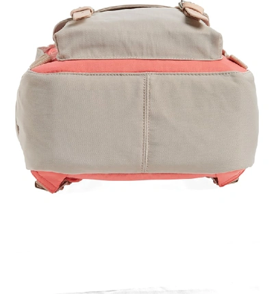 Shop Doughnut Macaroon Colorblock Backpack In Peach/ Ivory