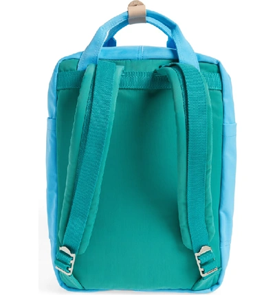 Shop Doughnut Macaroon Colorblock Backpack In Turquoise/ Sky Blue