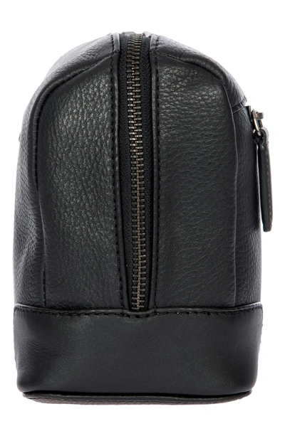 Shop Bric's Torino Leather Dopp Kit In Black