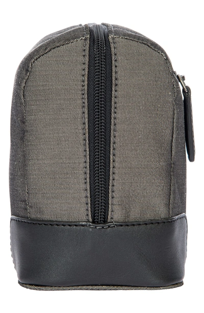 Shop Bric's Monza Dopp Kit In Grey/ Black