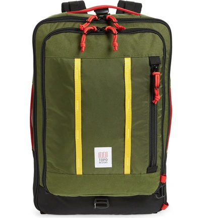 Shop Topo Designs Travel Backpack - Green In Olive
