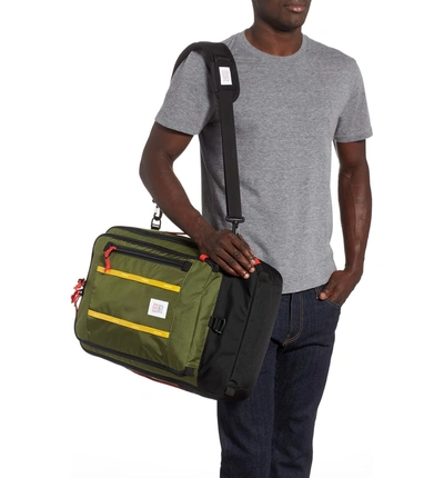 Shop Topo Designs Travel Backpack - Green In Olive