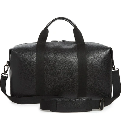 Shop Ted Baker Holding Leather Duffle Bag - Black