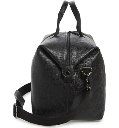 Shop Ted Baker Holding Leather Duffle Bag - Black