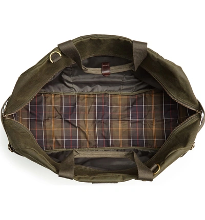 Barbour Gamefair Waxed Canvas Holdall In Olive | ModeSens