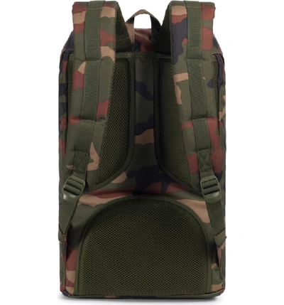 Shop Herschel Supply Co Little America Backpack - Green In Woodland Camo