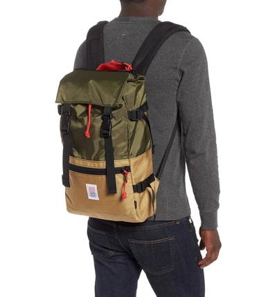 Shop Topo Designs 'rover' Backpack - Green In Olive/khaki