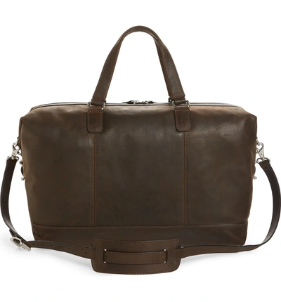 Shop Frye Oliver Duffle Bag - Brown In Dark Brown