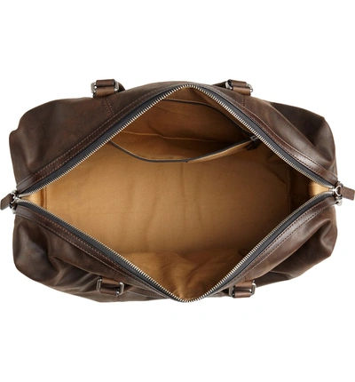 Shop Frye Oliver Duffle Bag - Brown In Dark Brown