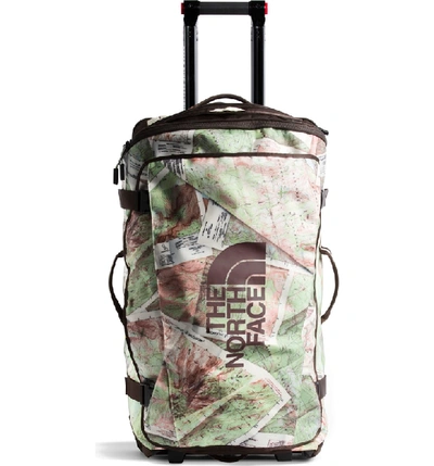 Shop The North Face 'rolling Thunder' Rolling Suitcase - White In Tnf White/ Topo Map