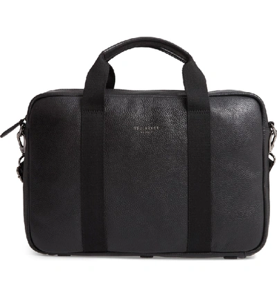 Shop Ted Baker Importa Leather Document Bag - Black