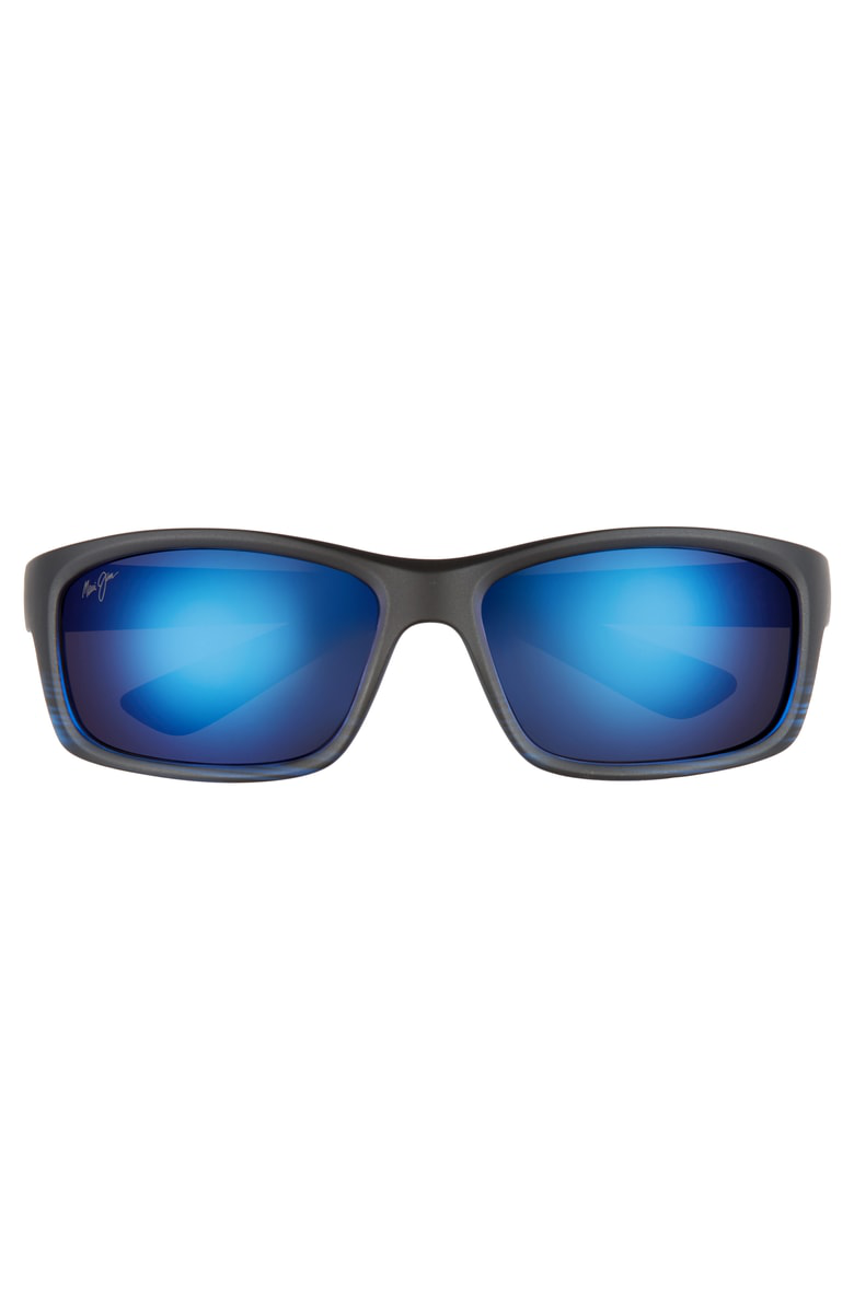 Maui Jim Kanaio Coast 61mm Polarizedplus2 Sunglasses In Matte/ Blue