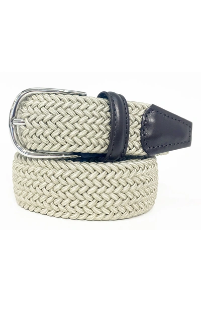 Shop Anderson's Stretch Woven Belt In Tan