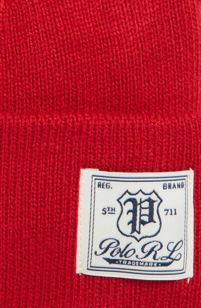 Shop Polo Ralph Lauren Everyday Watch Beanie - Red In Park Ave Red