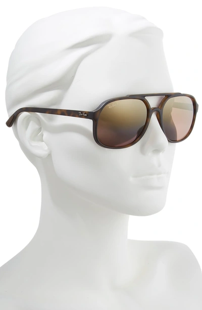 Shop Ray Ban 57mm Polarized Navigator Sunglasses - Havana