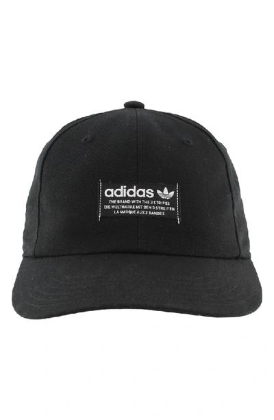 Shop Adidas Originals Relaxed Patch Ball Cap - Black