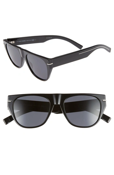 Shop Dior 53mm Flat-top Sunglasses - Black