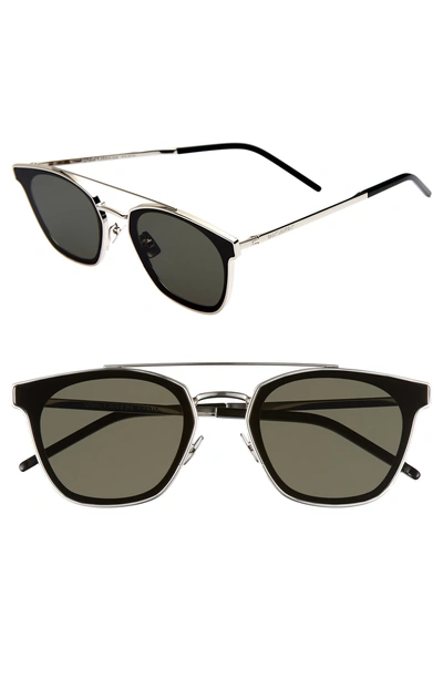 Shop Saint Laurent 61mm Sunglasses - Silver