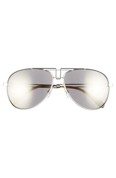 Shop Givenchy 61mm Aviator Sunglasses - Palladium