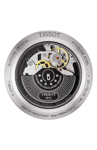 Shop Tissot V8 Automatic Chronograph Bracelet Watch, 45mm In Silver/ Black/ Silver