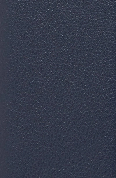 Shop Ferragamo Reversible Gancio Buckle Leather Belt In Blue Marine/ Nero