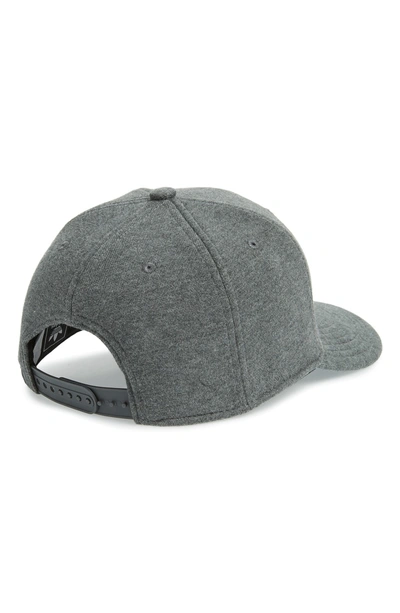 Shop Adidas Originals Trefoil Snapback Baseball Cap - Grey In Dark Heather Grey/ White