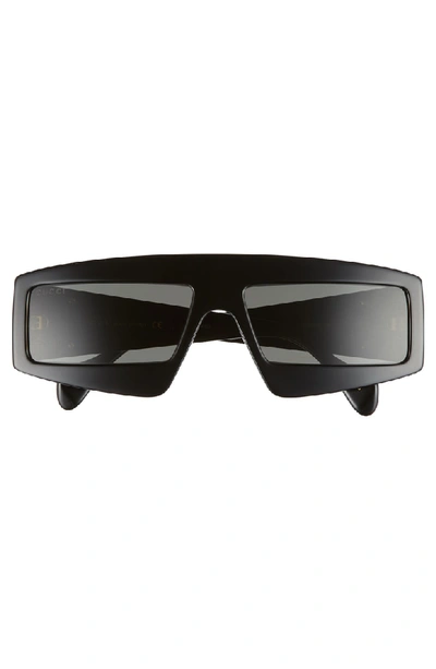 Shop Gucci 61mm Square Sunglasses In Black