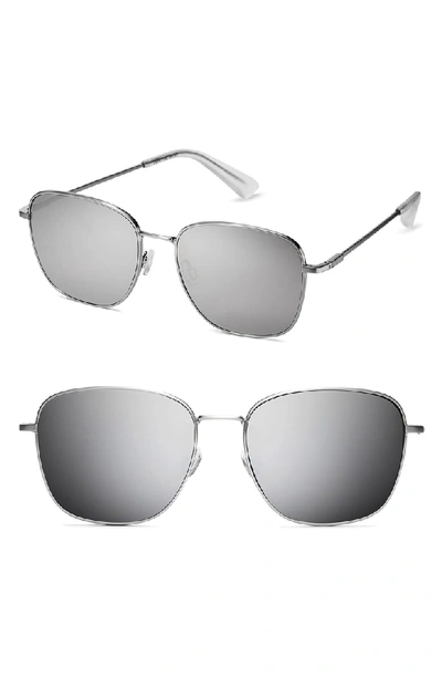 Shop Mvmt Outlaw 55mm Polarized Sunglasses - Silver Mirror
