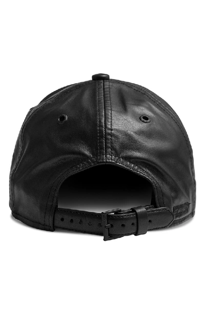 Shop Melin Voyage Elite Leather Ball Cap - Black