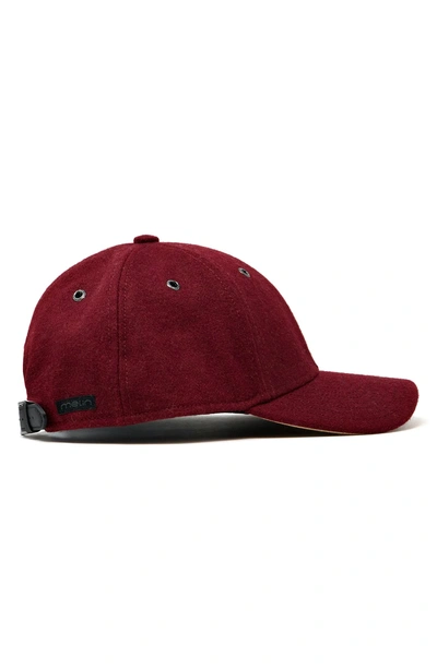 Shop Melin 'glory Days' Strapback Baseball Cap - Red In Dark Red