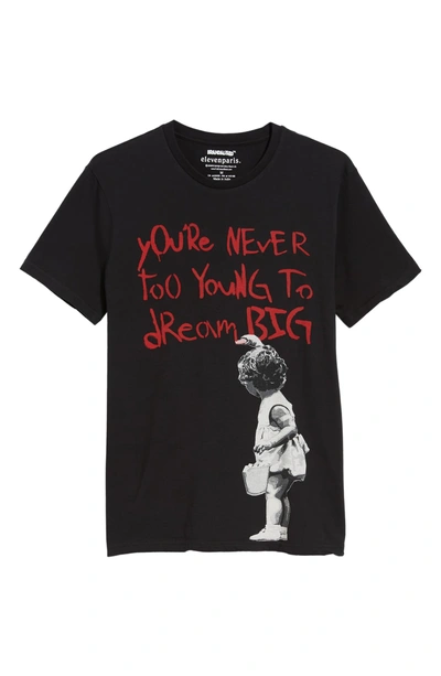 Shop Elevenparis Dream Big Graphic T-shirt In Black