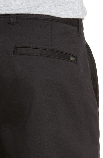 Shop Lacoste Stretch Bermuda Shorts In Black