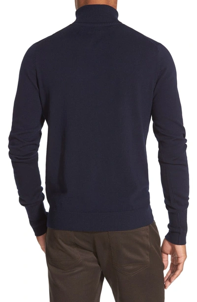 Shop Vince Camuto Slim Fit Merino Wool Turtleneck In Navy