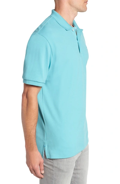 Shop Southern Tide 'skipjack Micro Pique' Stretch Cotton Polo In Porcelain