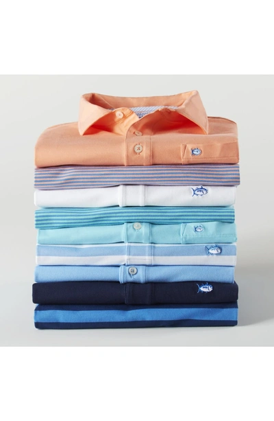 Shop Southern Tide 'skipjack Micro Pique' Stretch Cotton Polo In Porcelain