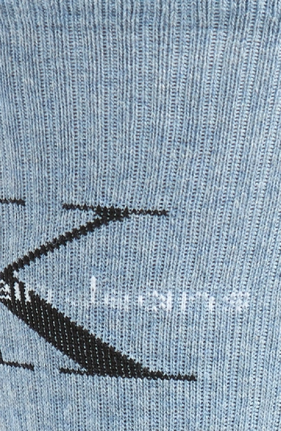 Shop Calvin Klein Logo Socks In Sky Blue