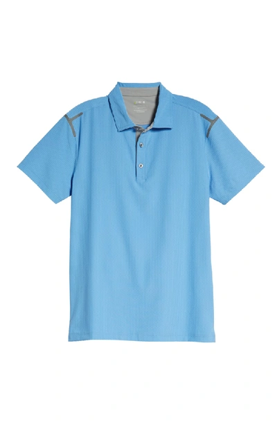 Shop Bobby Jones Rule 18 Ergon Regular Fit Golf Polo In Blue