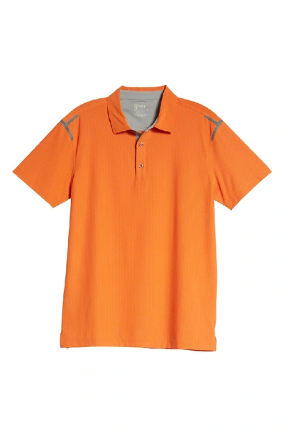 Shop Bobby Jones Rule 18 Ergon Regular Fit Golf Polo In Orange