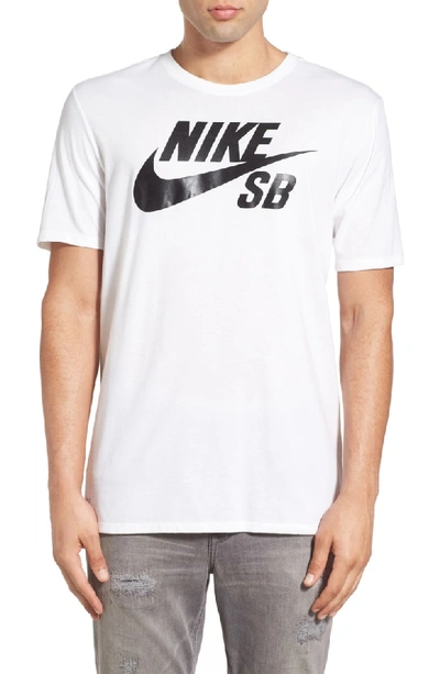 Nike 'sb Logo' T-shirt In White | ModeSens