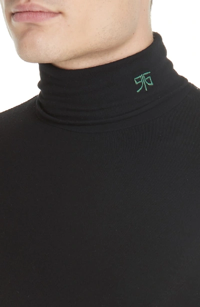 Shop Raf Simons Turtleneck Sweater In Black