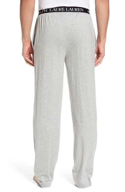 Shop Polo Ralph Lauren Cotton & Modal Lounge Pants In Andover Heather Grey
