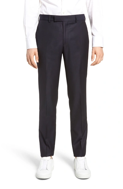 Shop The Kooples Slim Fit Suit Trousers In Navy